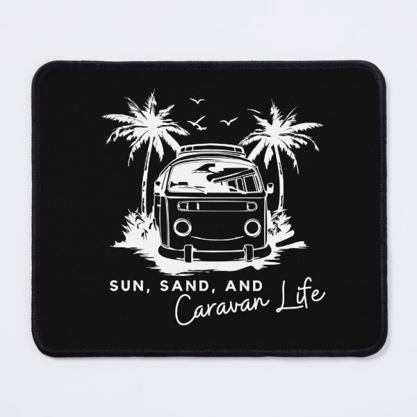 Item preview, Sun, Sand and Caravan Life - campers art designed and sold by NatureArtDecor.