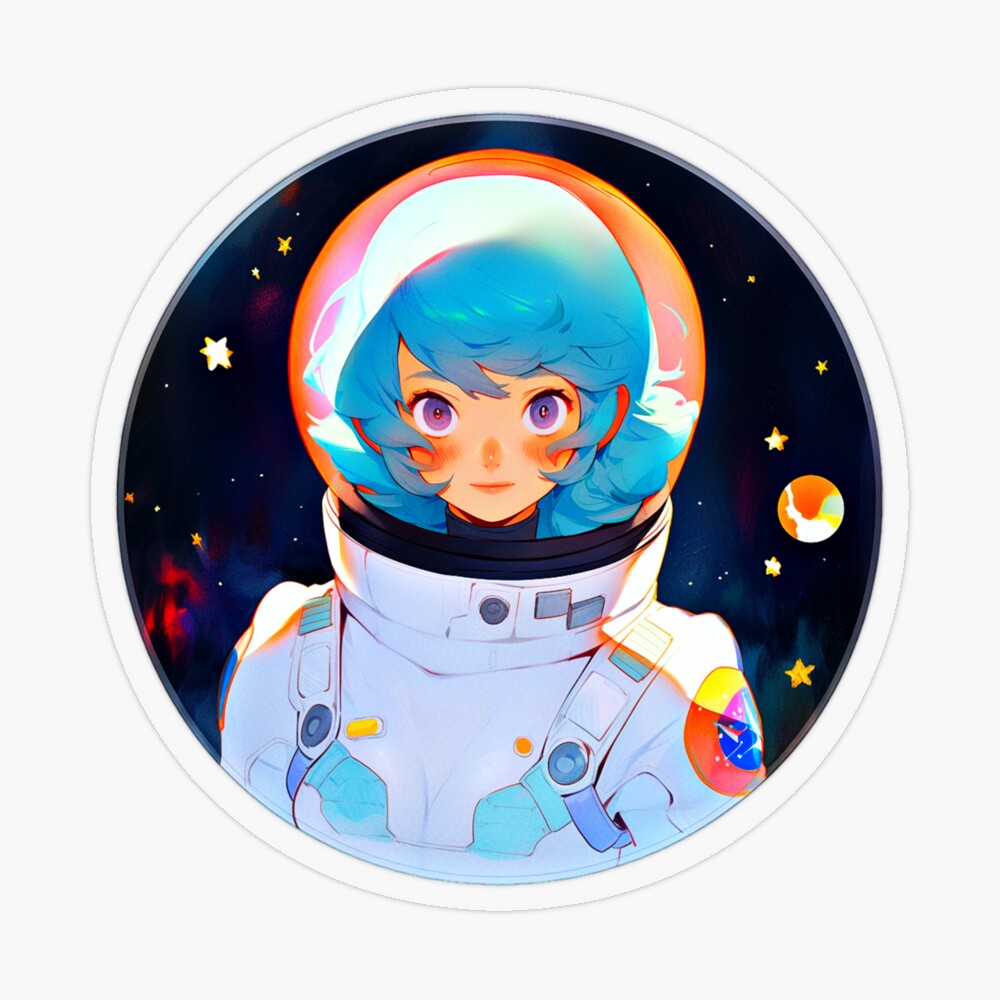 Anime Astronaut Spacewalk