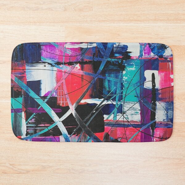 Item preview, JKalani Modern Purple and Blue Abstract Painting designed and sold by jkalani.