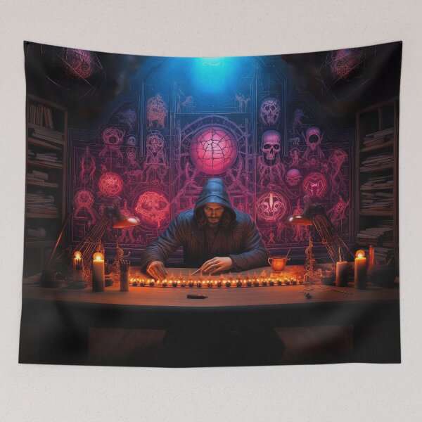 Item preview, Alchemy Mystic Wizard Art: Unveiling Secrets of the Universe designed and sold by Mystikos Art.