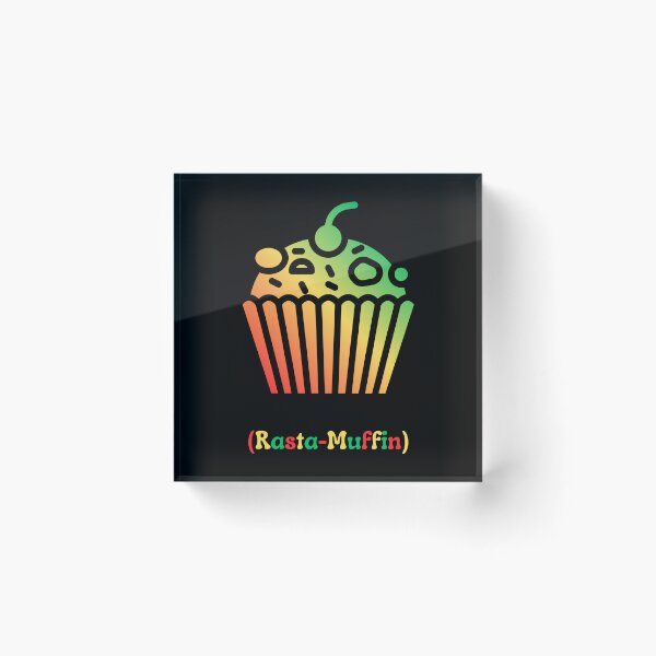 Item preview, Rasta-Muffin. Funny Red Gold Green Ragamuffin Muffin designed and sold by Rebel-Design.