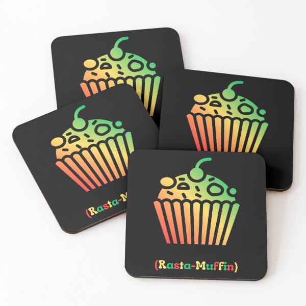 Item preview, Rasta-Muffin. Funny Red Gold Green Ragamuffin Muffin designed and sold by Rebel-Design.