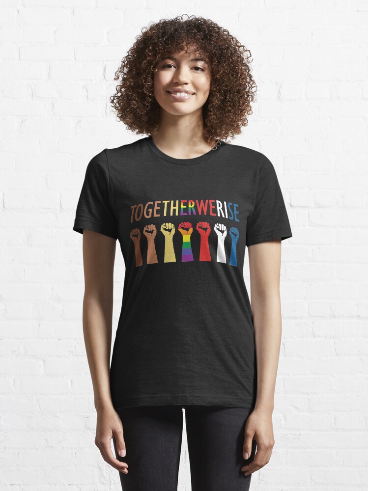 Alternate view of Together We Rise Unity Design Essential T-Shirt