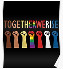 Together We Rise Unity Design Poster