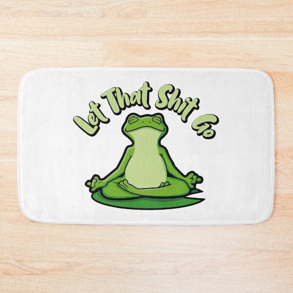 Item preview, Let That Shit Go - Funny Frog Yoga Meme designed and sold by DogsHearted.