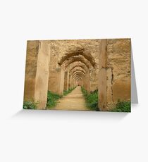 Meknes granary Greeting Card