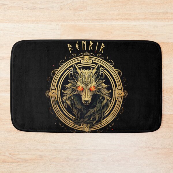 Item preview, Fenrir Nordic Wolf Loki Monstrous Vikings Lover Scandinavian designed and sold by Chmielayka.