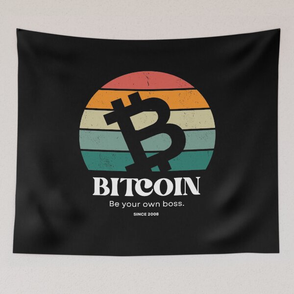 Item preview, Vintage - Be your own boss - Bitcoin Logo designed and sold by GetCryptoSwag.