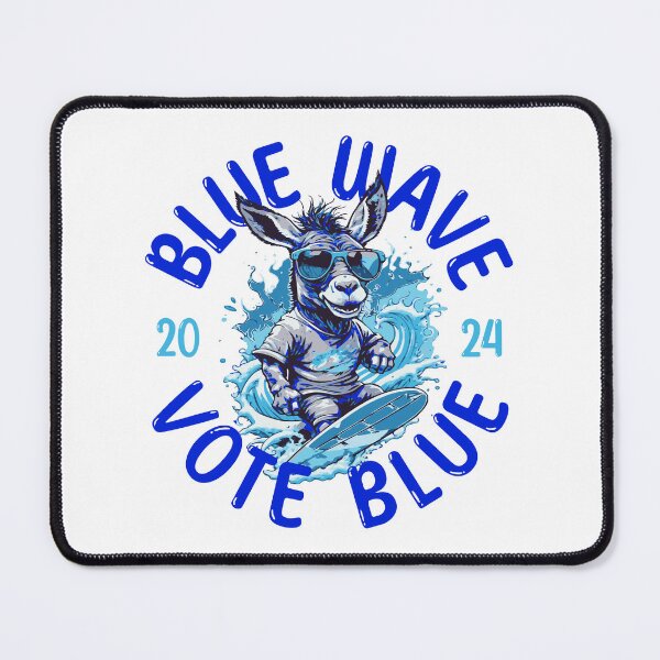 Item preview, Ride The Blue Wave 2024 Election Surfing Tee designed and sold by EthosWear.