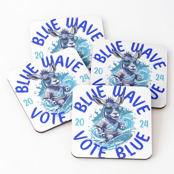 Item preview, Ride The Blue Wave 2024 Election Surfing Tee designed and sold by EthosWear.