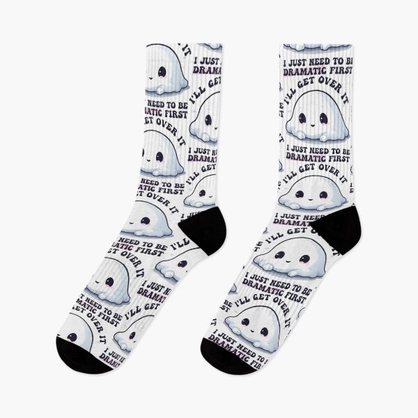 Item preview, I Just Need To Be Dramatic Lazy Kawaii Ghost designed and sold by Ridaelb.