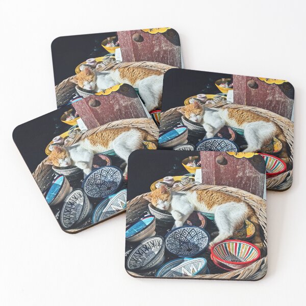 Item preview, Essaouira Morocco Bowl Kitty designed and sold by RedSparkles Designs.
