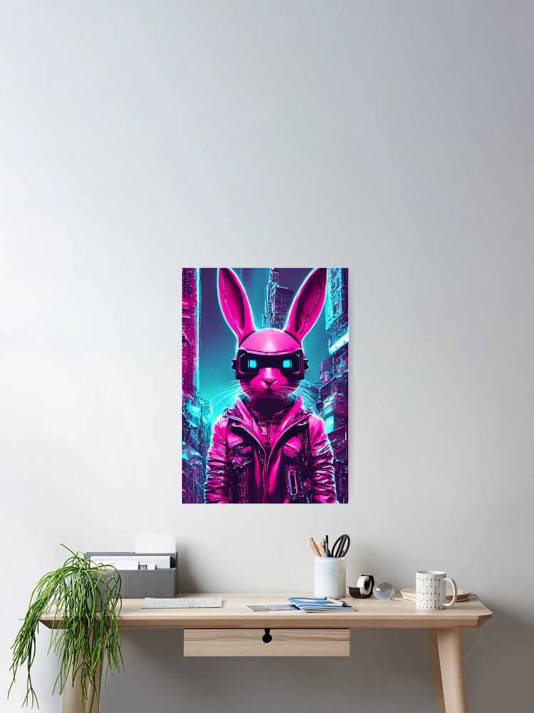 Thumbnail 2 of 3, Poster, Cyber Rabbit designed and sold by mag0215.