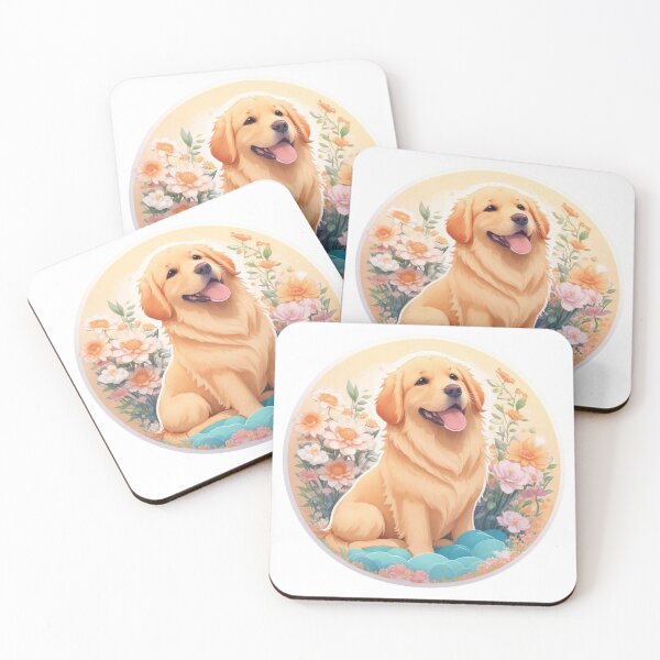 Item preview,  Golden Retriever Puppy Campfire Comic Cartoon  designed and sold by Petsthetic.