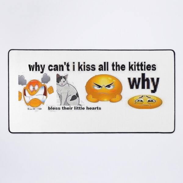 Item preview, Why Can't I Kiss All The Kitties Bumper Sticker designed and sold by casserolestan.