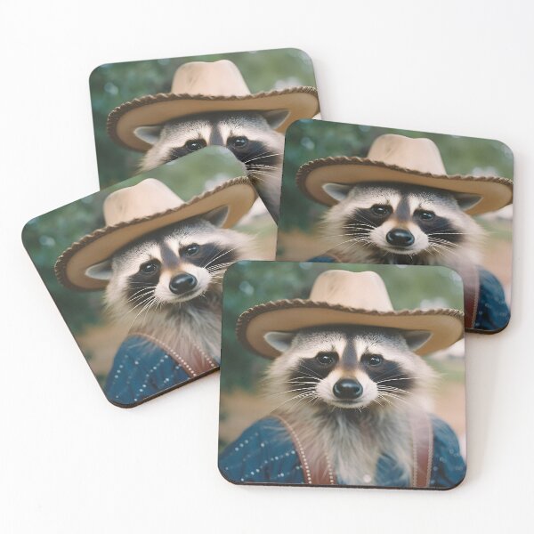 Item preview, Raccoon in a cowboy hat designed and sold by PrintArtWares.