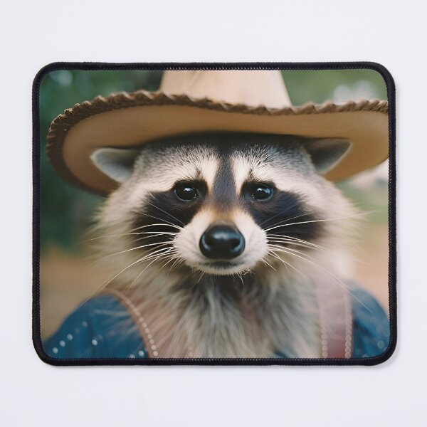 Item preview, Raccoon in a cowboy hat designed and sold by PrintArtWares.