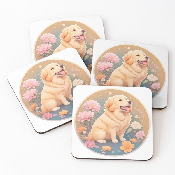 Item preview,  Golden Retriever Puppy Campfire Comic Cartoon  designed and sold by Petsthetic.