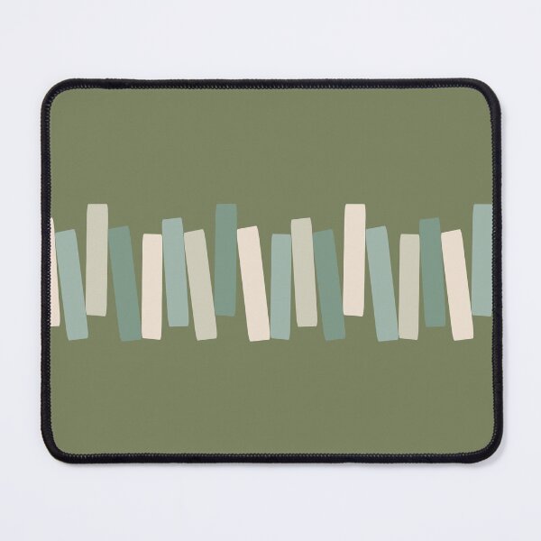 Item preview, Atomic Age Mid Century Modern Funky Rectangles Olive Green designed and sold by trdstudio.
