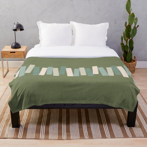 Item preview, Atomic Age Mid Century Modern Funky Rectangles Olive Green designed and sold by trdstudio.
