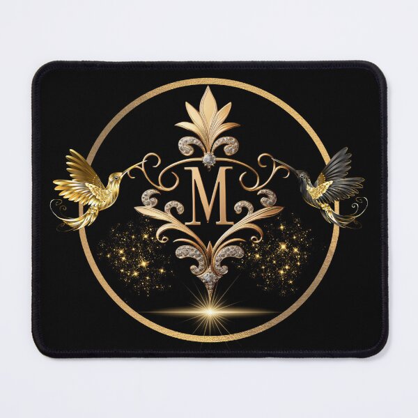 Item preview, Golden Monogram Letter M designed and sold by Monica-Designs.