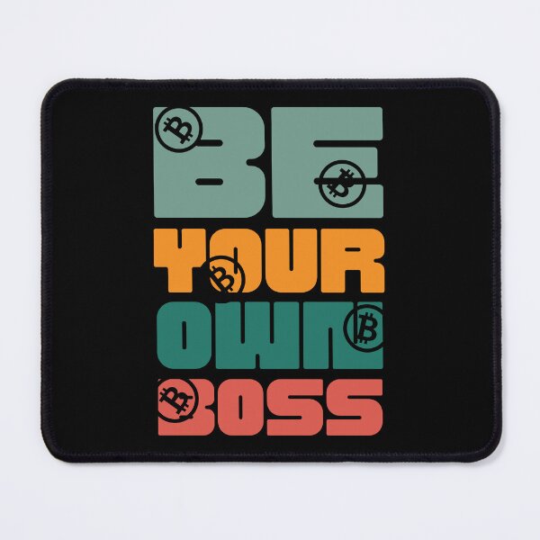 Item preview, Vintage - Be your own boss - Bitcoin Logo designed and sold by GetCryptoSwag.