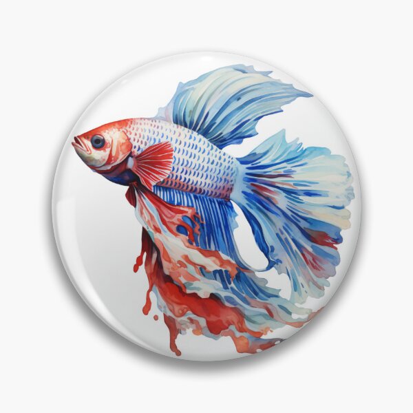 Item preview, Betta Splendens Watercolor Fish designed and sold by SchorlCraft.