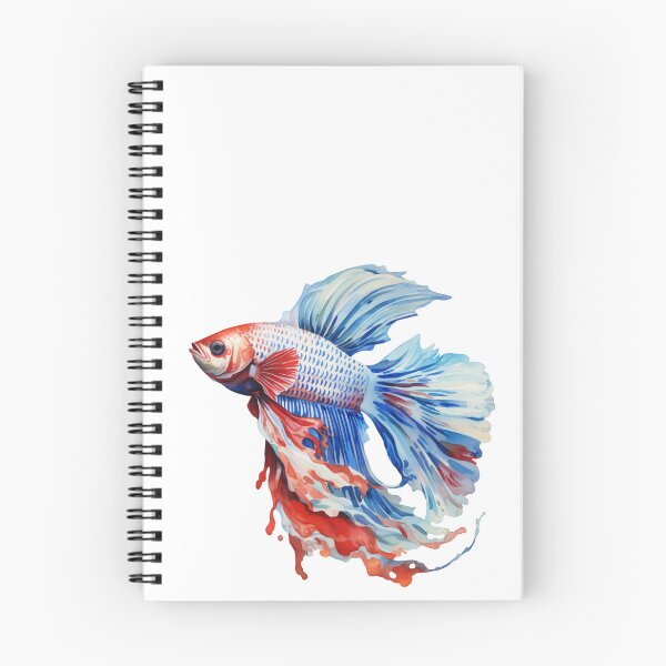 Item preview, Betta Splendens Acuarela Pez designed and sold by SchorlCraft.