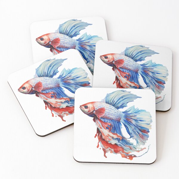 Item preview, Betta Splendens Watercolor Fish designed and sold by SchorlCraft.