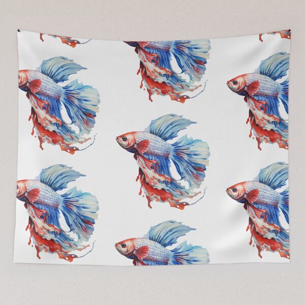 Item preview, Betta Splendens Watercolor Fish designed and sold by SchorlCraft.
