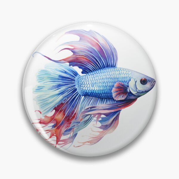 Item preview, Betta Splendens Watercolor Fish designed and sold by SchorlCraft.