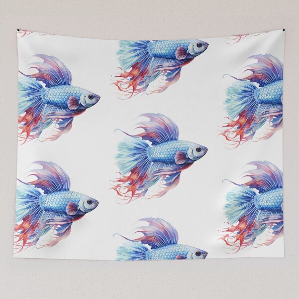 Item preview, Betta Splendens Watercolor Fish designed and sold by SchorlCraft.