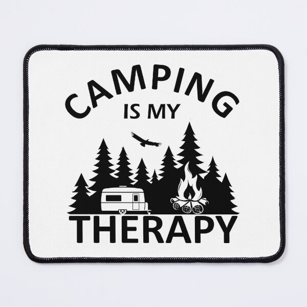 Item preview, Funny sayings and quotes camping is my therapy designed and sold by Alexaltay.