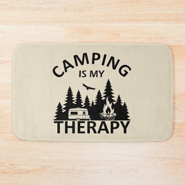 Item preview, Funny sayings and quotes camping is my therapy designed and sold by Alexaltay.