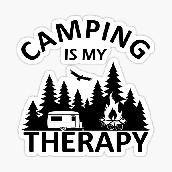 thérapie et camping-car / humour camping-car' Autocollant