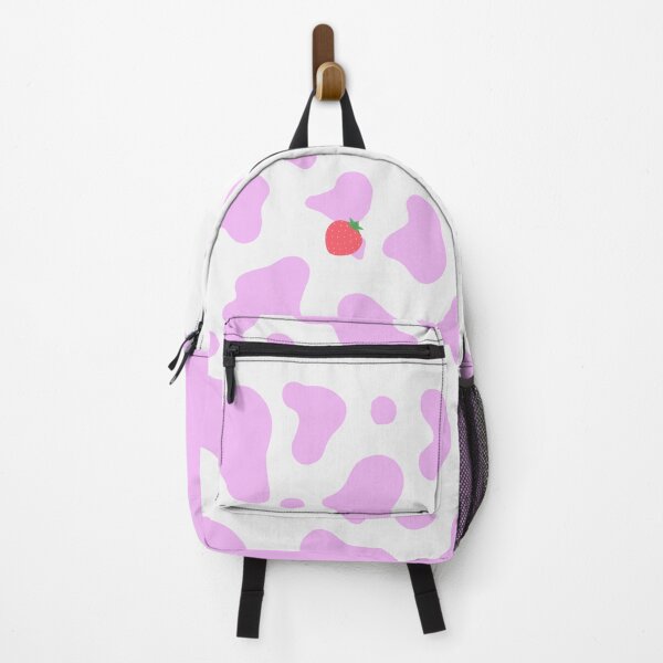 Item preview, Strawberry cow print backpack designed and sold by Themlin.