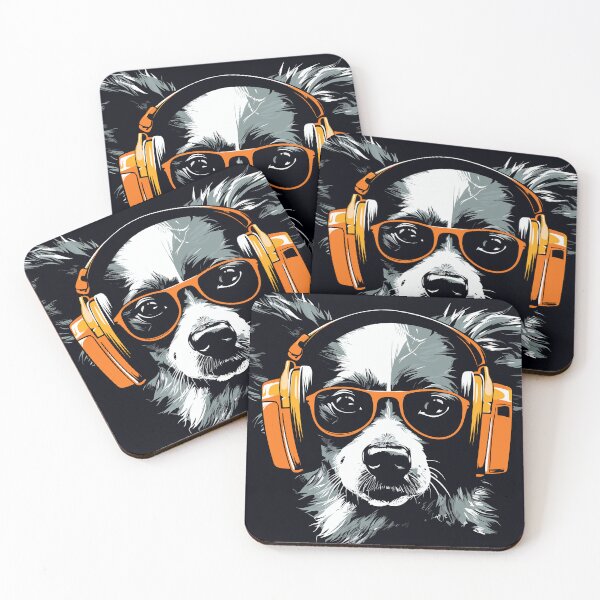 Item preview, dog with headphones (5b) designed and sold by atzek.