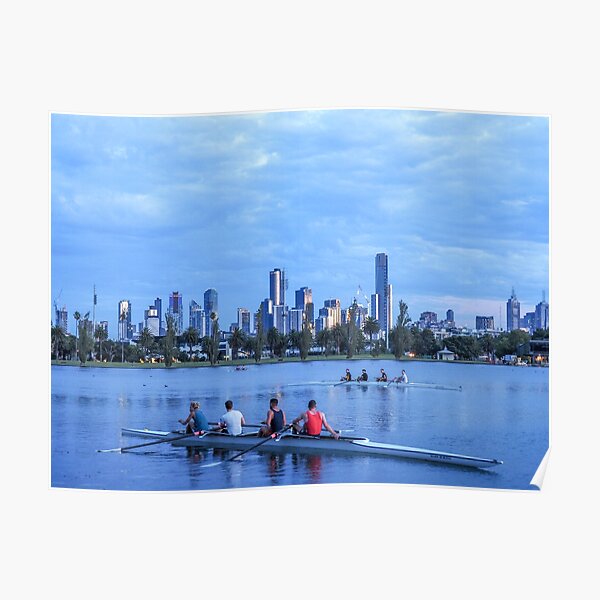 ALBERT PARK LAKE ROWING Poster