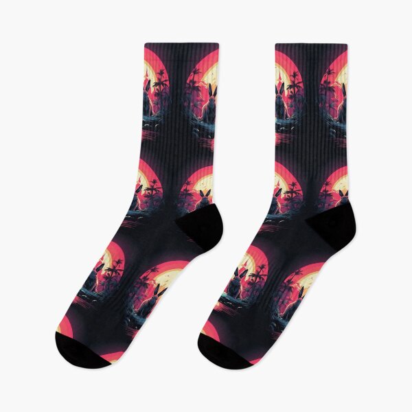 Item preview, Synthwave Rabbits designed and sold by MyBunnyverse.