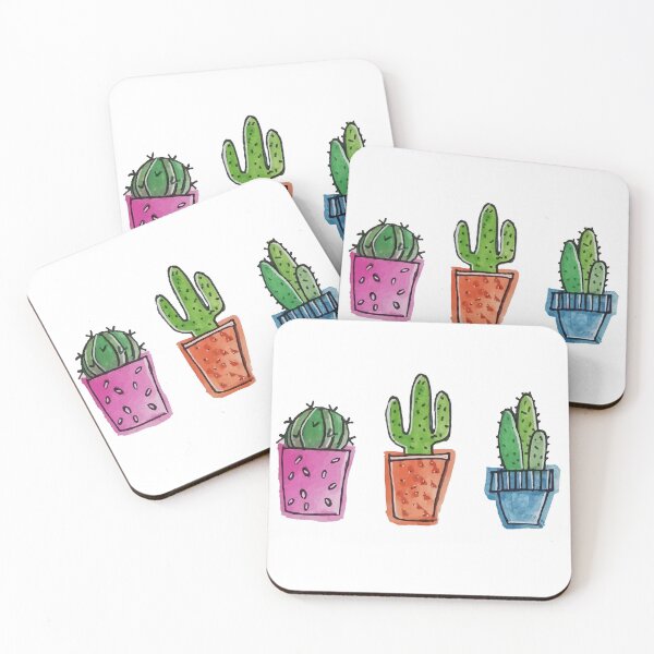 Item preview, watercolor cactus  designed and sold by Spitfire July Doodles.
