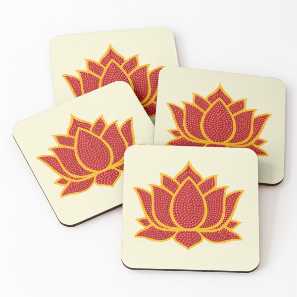 Item preview,  Red Lotus/muggu/ kolam/Lotus Flower - Red Beads designed and sold by ShreecreatE.