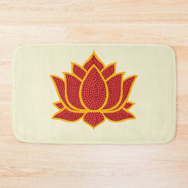 Item preview,  Red Lotus/muggu/ kolam/Lotus Flower - Red Beads designed and sold by ShreecreatE.