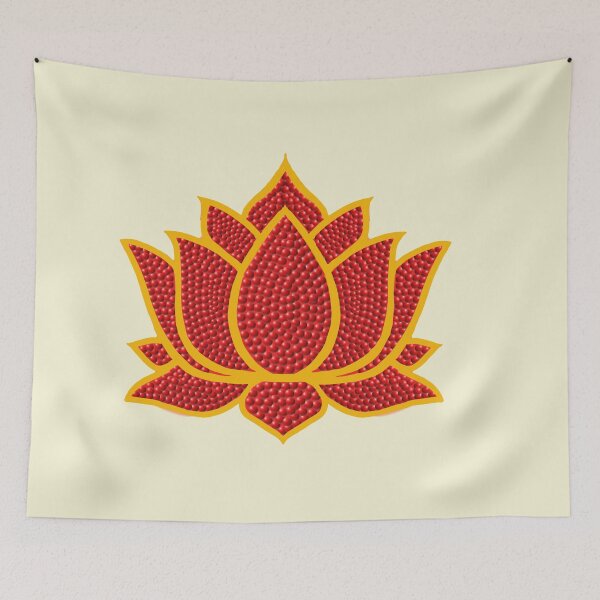 Item preview,  Red Lotus/muggu/ kolam/Lotus Flower - Red Beads designed and sold by ShreecreatE.