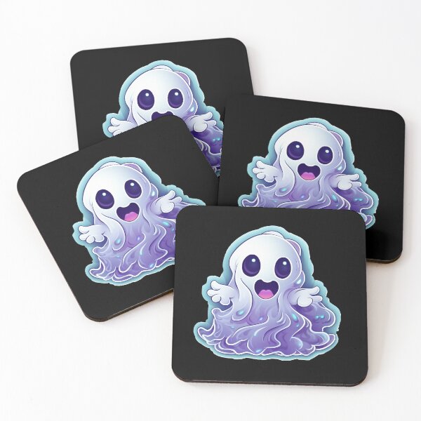 Artikelvorschau,  süßer Halloween-Geist entworfen und verkauft von Wickystickers.