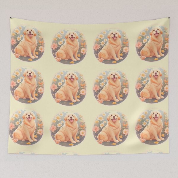 Item preview,  Golden Retriever Puppy Campfire Comic Cartoon  designed and sold by Petsthetic.