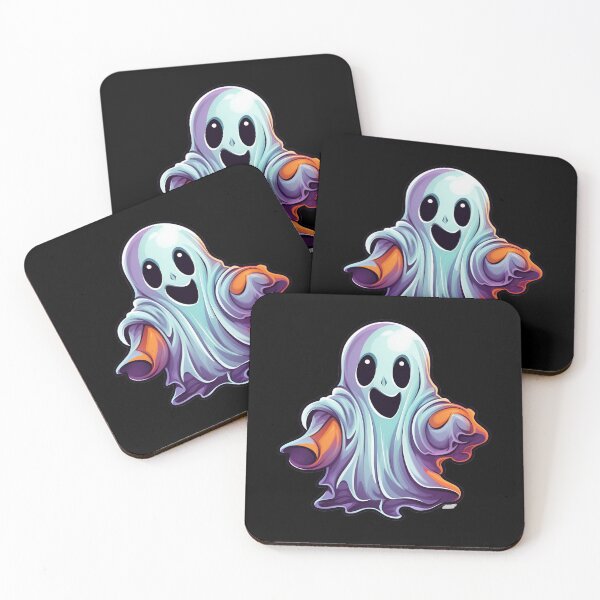 Artikelvorschau, süßer Halloween-Geist entworfen und verkauft von Wickystickers.