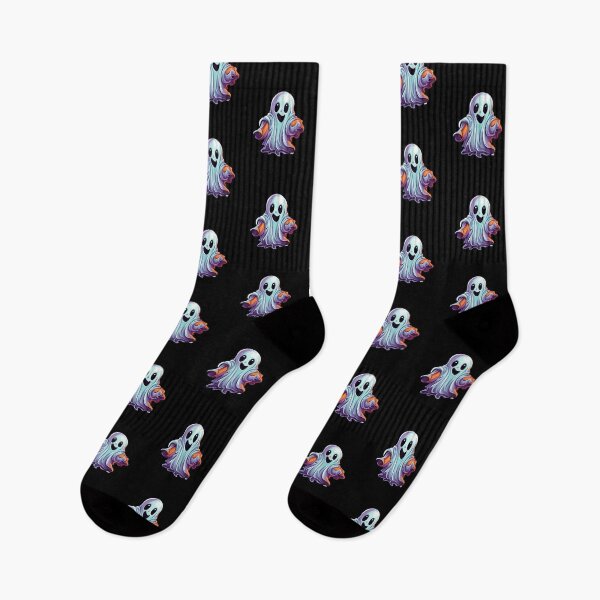Item preview, cute halloween ghost designed and sold by Wickystickers.