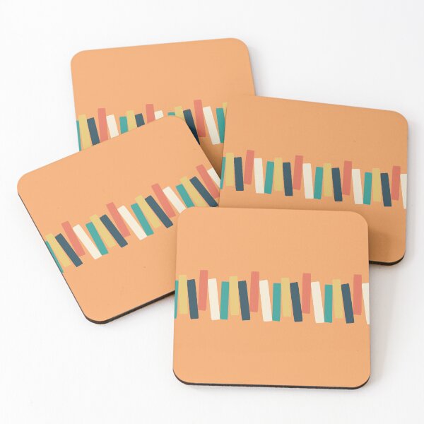 Item preview, Atomic Age Mid Century Funky Rectangles Orange designed and sold by trdstudio.