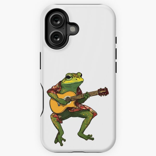 Frog playing guitar iPhone Tough Case