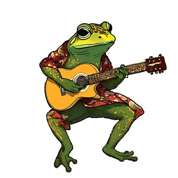 Artwork thumbnail, Frog playing guitar  by Coollzone